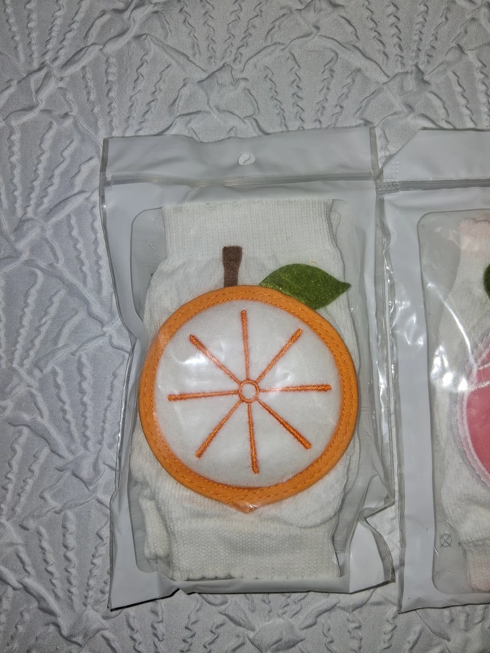 Kids Pink Fruit Smile Knee Protectors Set